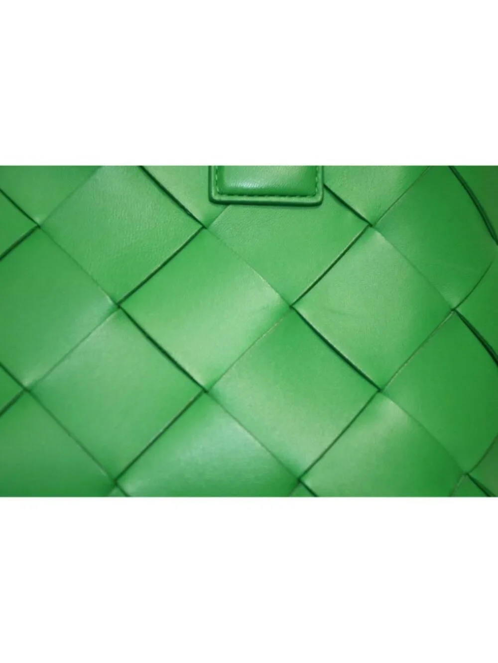 Bottega Veneta Intrecciato Handbag Green Calfskin Gold